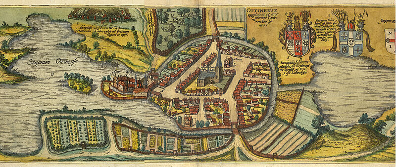 Stadtansicht Eutin, um 1598 © Landesbibliothek Eutin