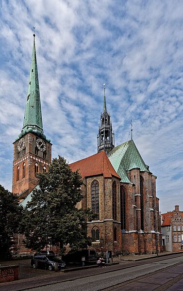 Jakobikirche von der Königstraße aus gesehen